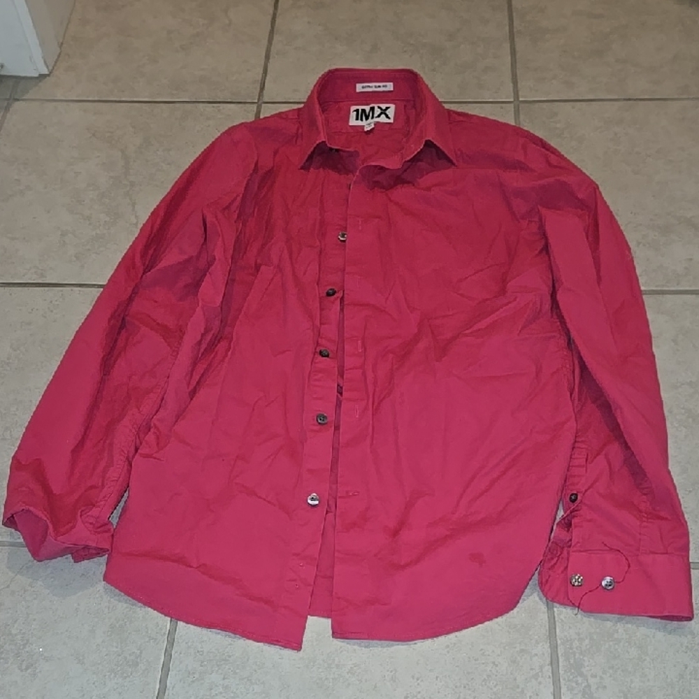 Express Men's Pink Shirt